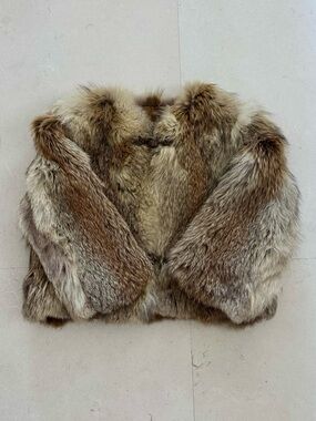 Vintage Red Fox Fur Jacket, Small